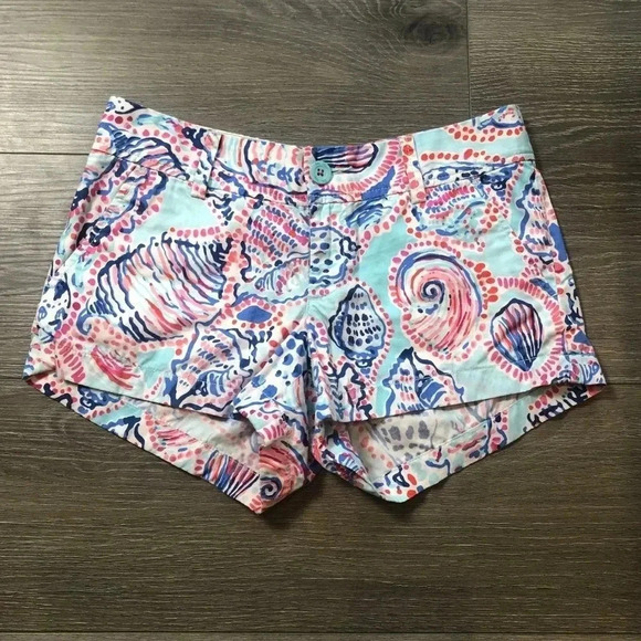 Lilly Pulitzer The Walsh Shorts Shell Me About It Size 2 - Picture 11 of 11